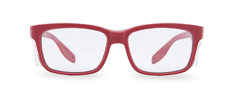 Lunettes de sécurité avec prescription Brave small rouge frontal