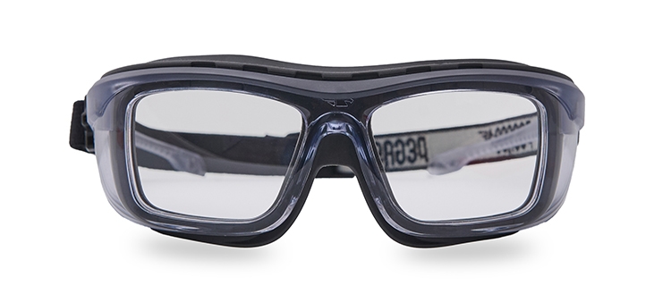 Prescription safety glasses with foam anti-dust liquid Organik Hermetic Pro 211.02 frontal view