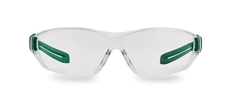 Safety Glasses SICURIS GREEN Full Biodegradable 212.01 front view